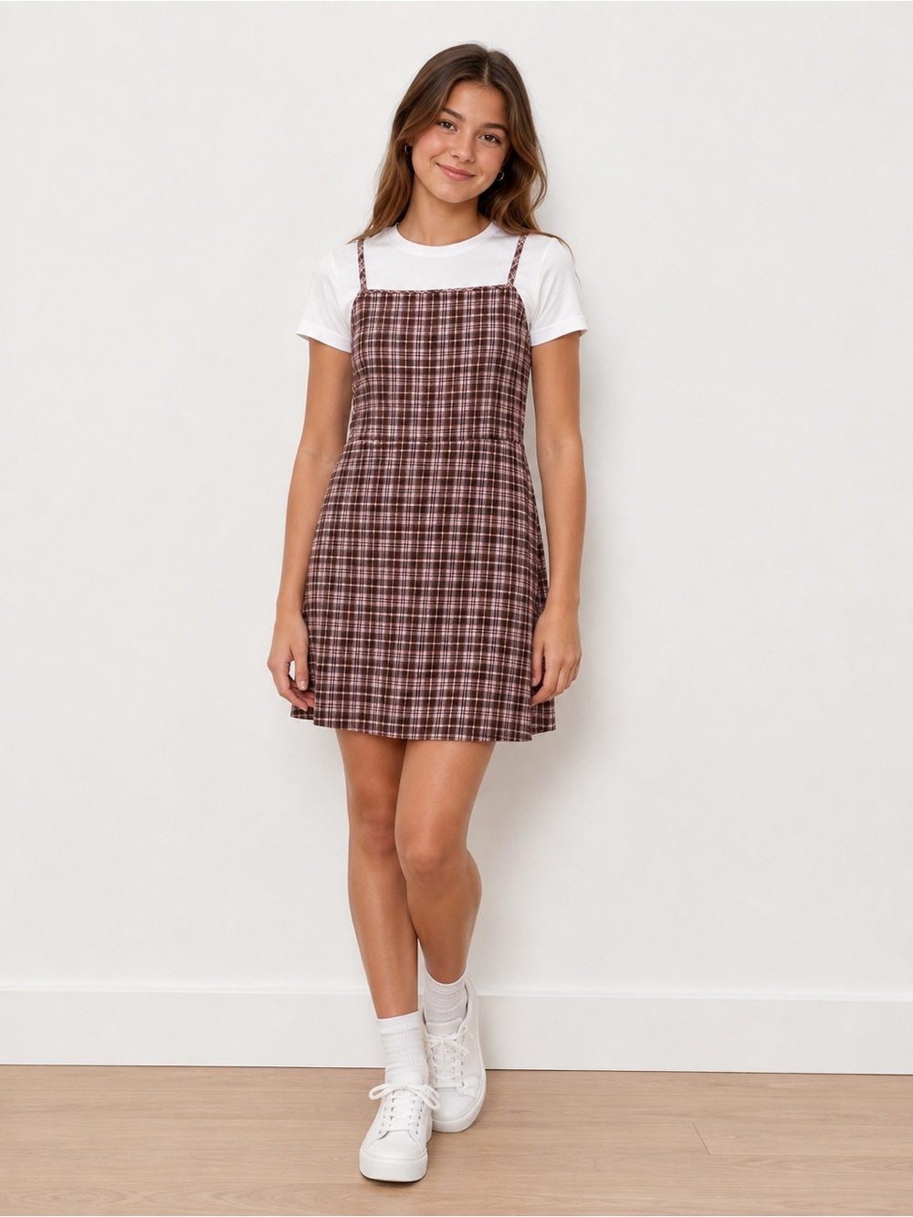 BP Preppy Woven Mini Dress Size XS EUC (no shirt)